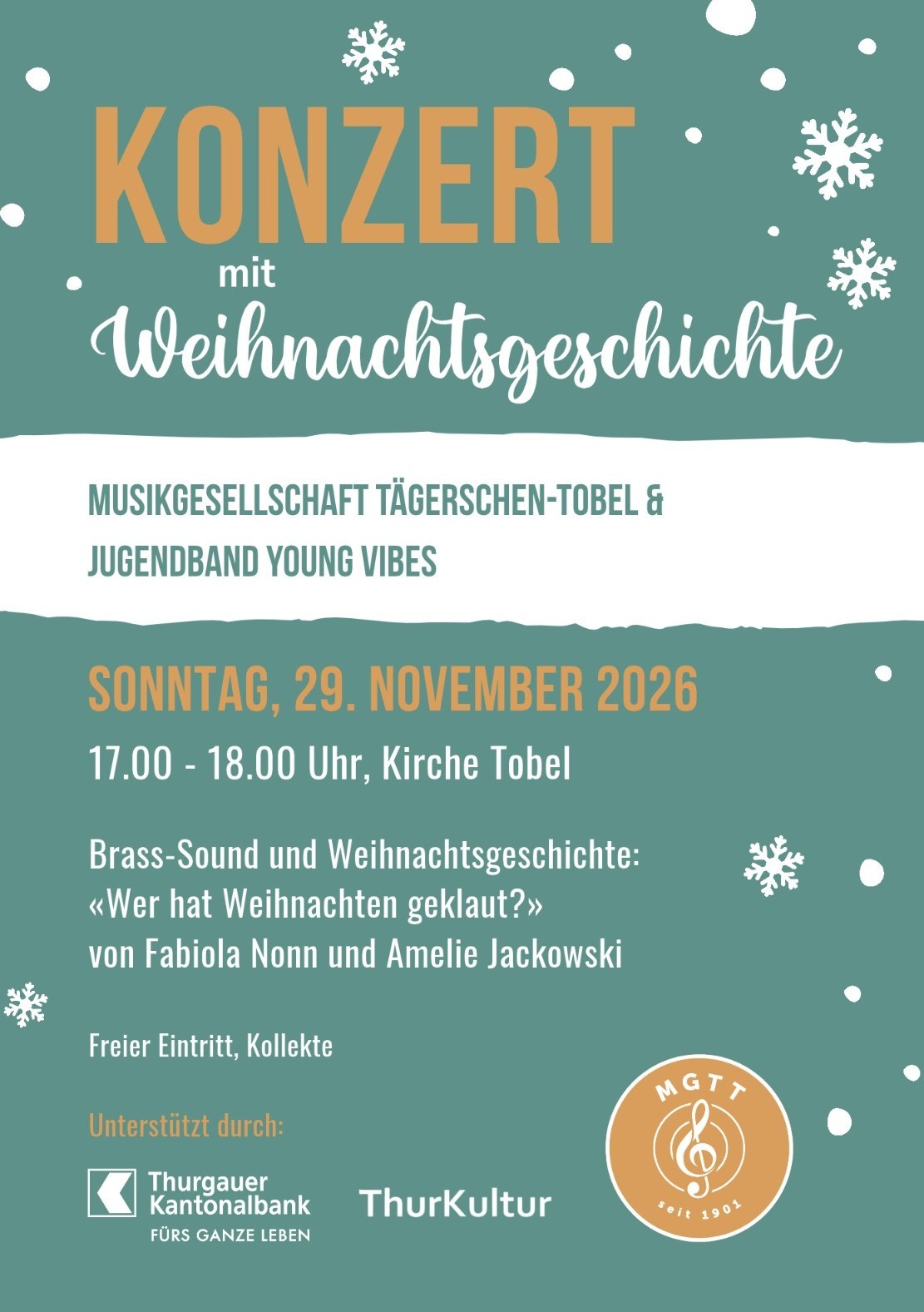 Konzert mit Weihnachtsgeschichte